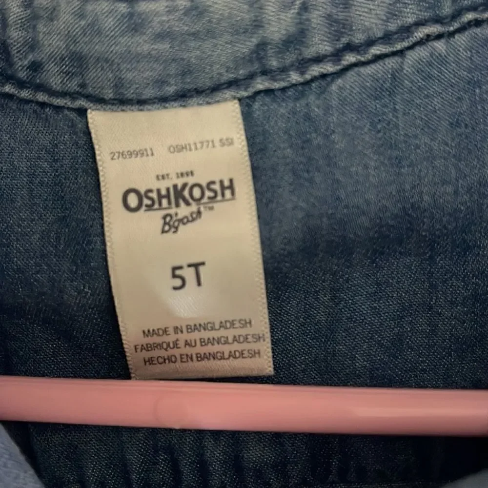 Oshkosh Bgosh long sleeve denim dress size 5T